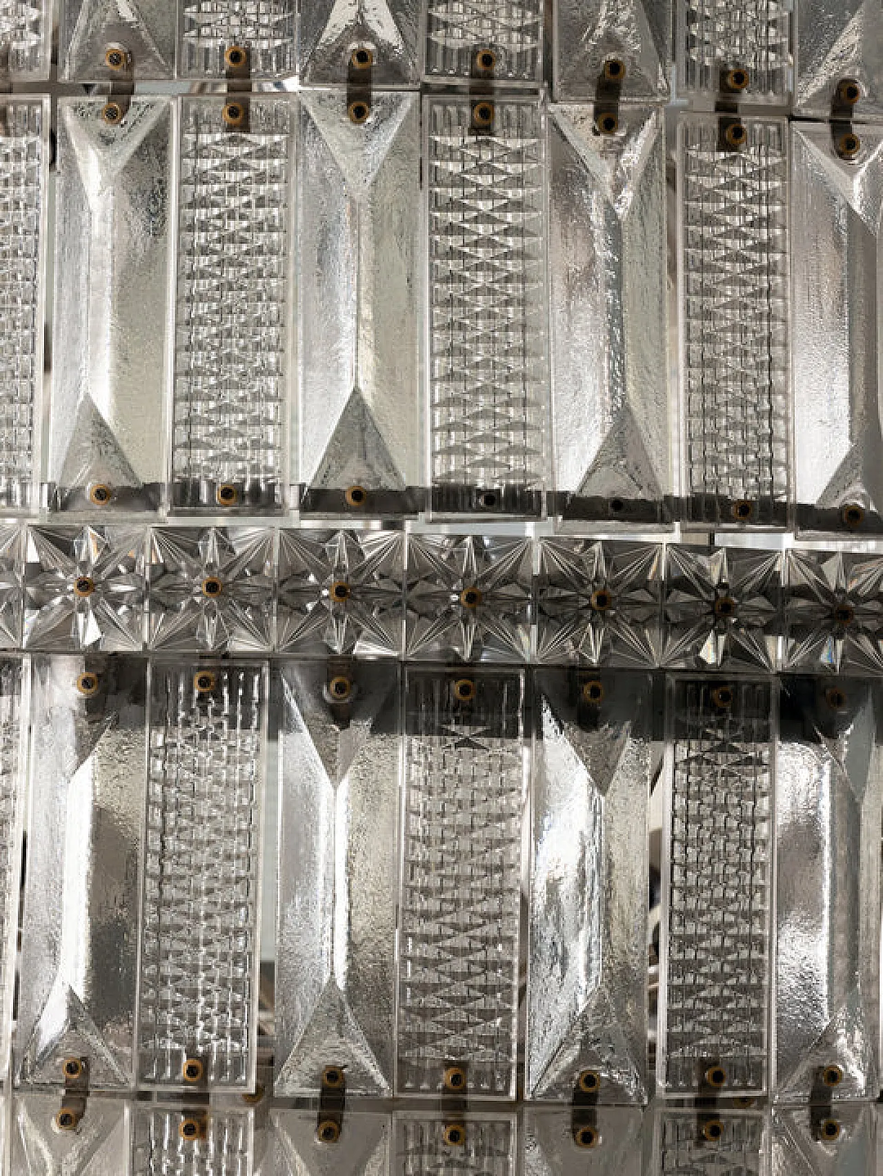 Lampadario in cristallo a più livelli, anni '60 14