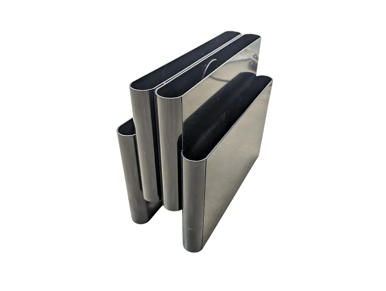 Black magazine rack by Giotto Stoppino for Kartell, 1970 8