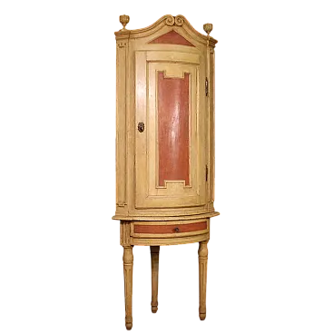 Louis XVI lacquered corner cupboard, 18th century
