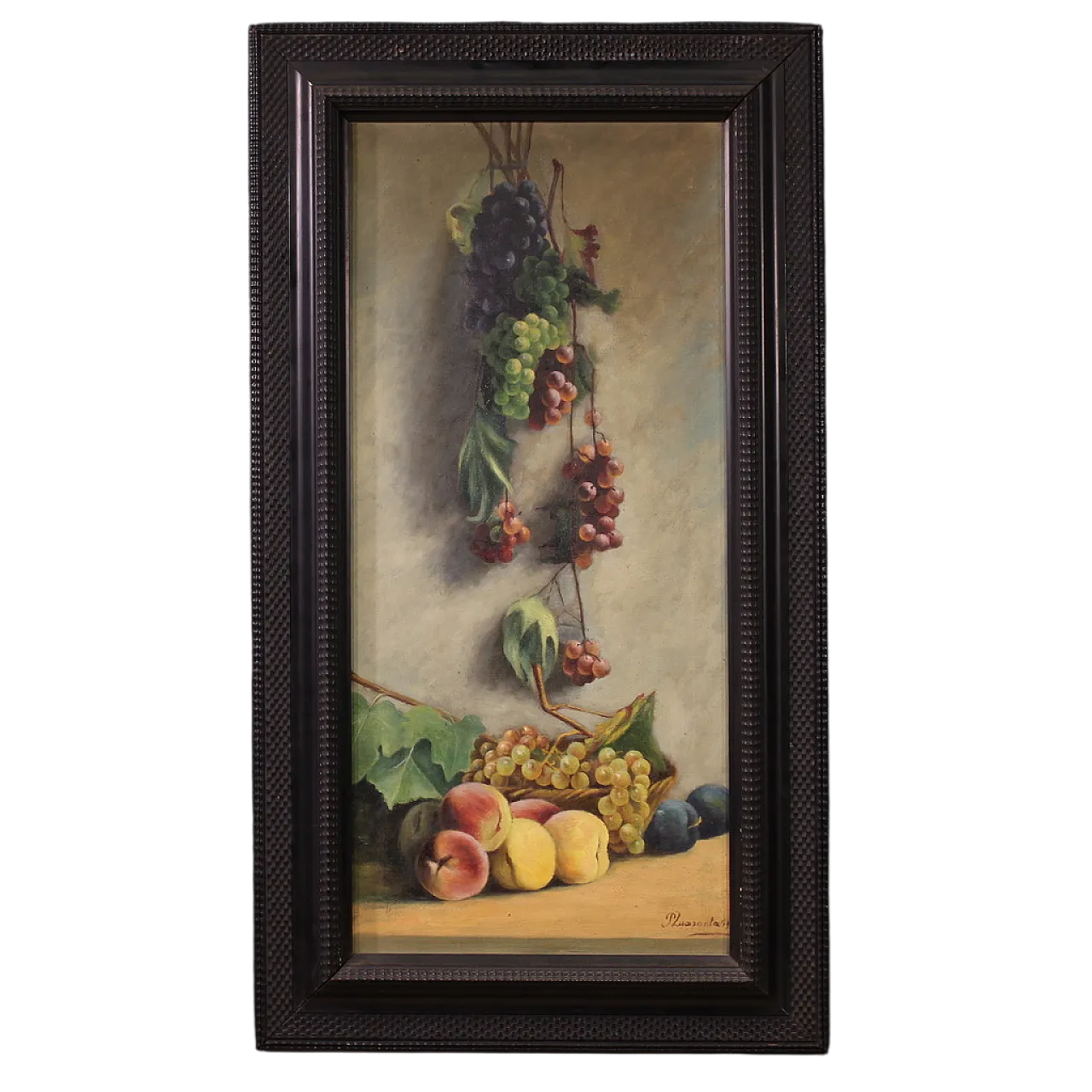 Dipinto italiano natura morta firmata e datata, 1919 16