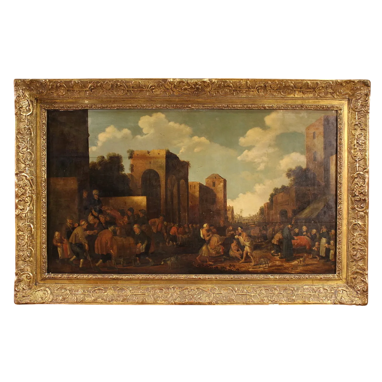 Flemish painting on panel signed Droochsloot and dated, 1646 13