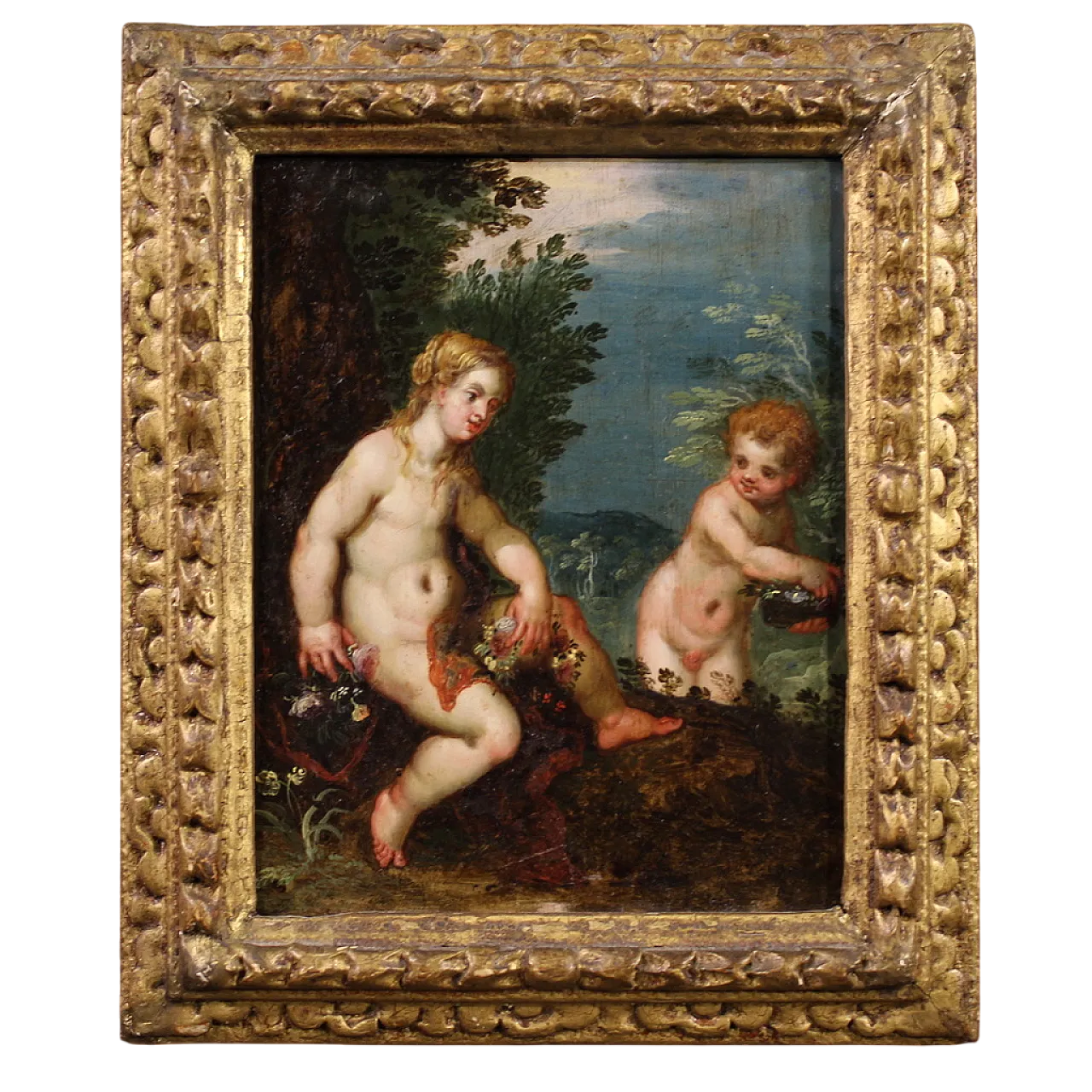 Flemish painting on copper, mythological scene, 17th century 15