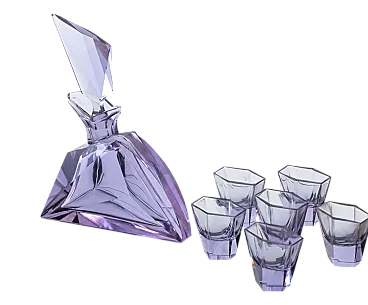 Set di liquori Moser, anni '20