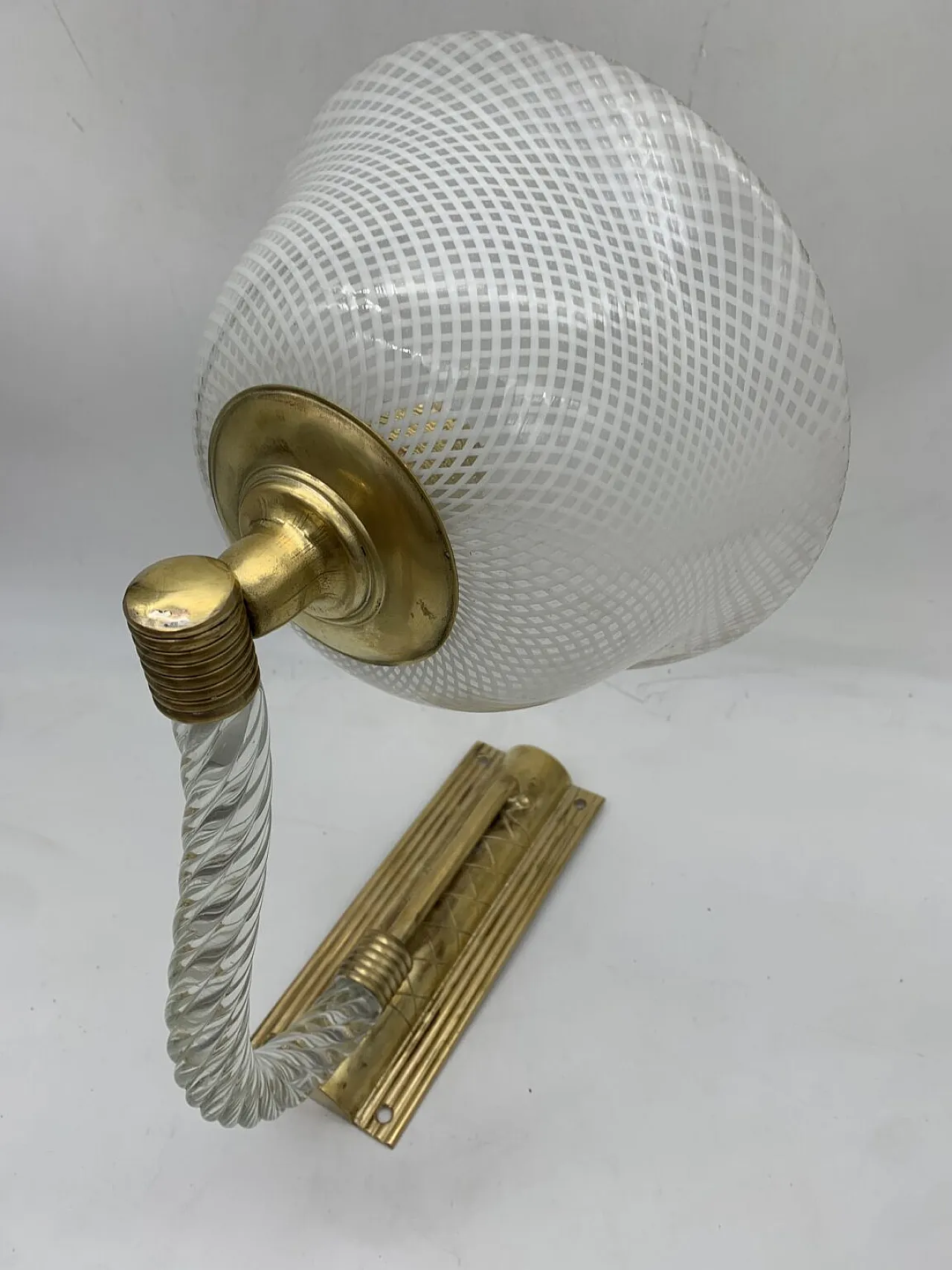 Coppia di lampade da parete di Venini, anni '50 5