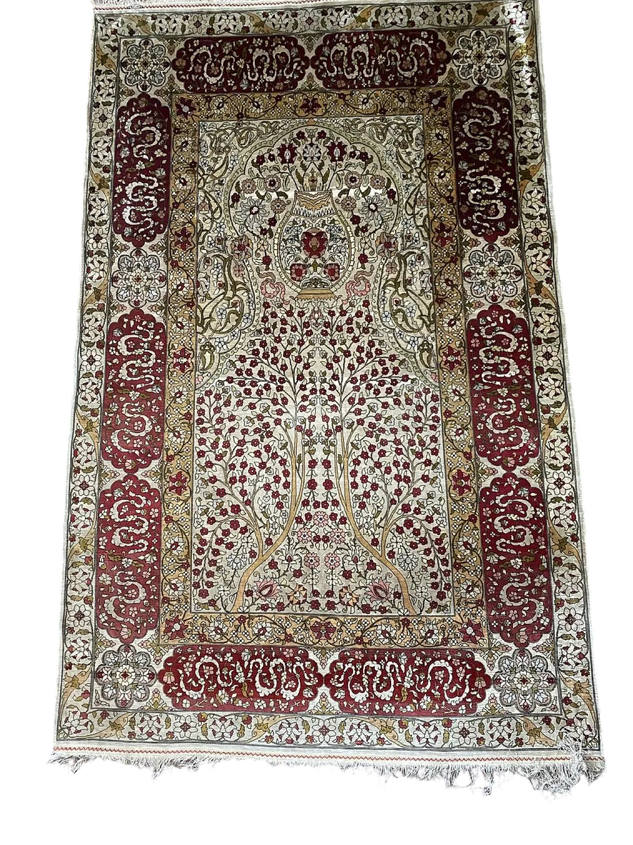 Silk Hereké rug, 1980s 5