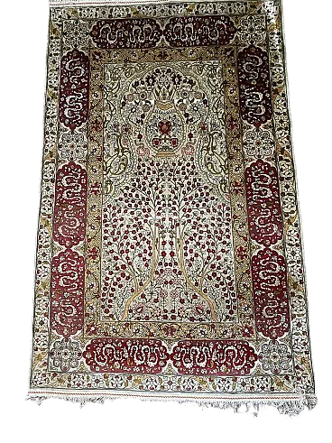 Tappeto Hereké in seta, anni '80