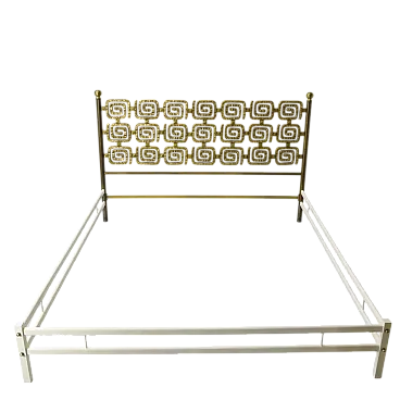 Letto in ottone in stile Osvaldo Borsani, anni '60