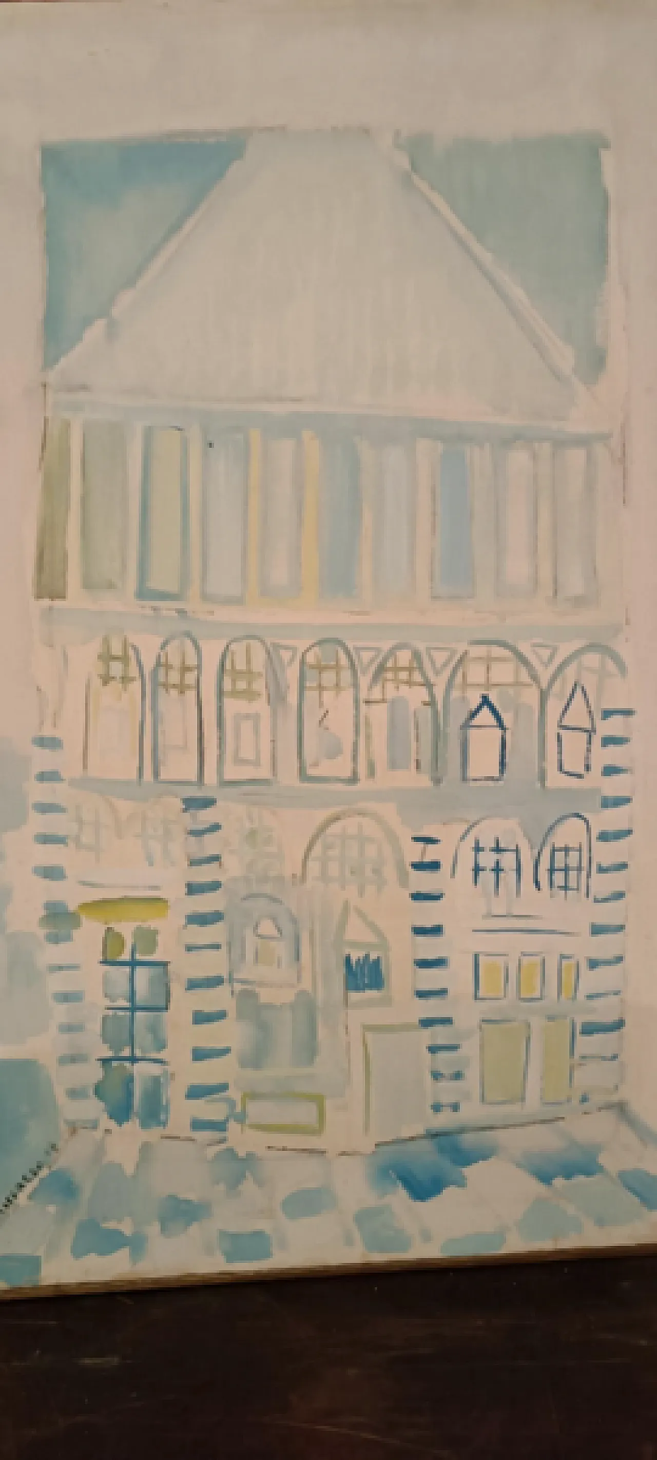 Battistero di Silvio Loffredo, olio su tela, anni '50 2