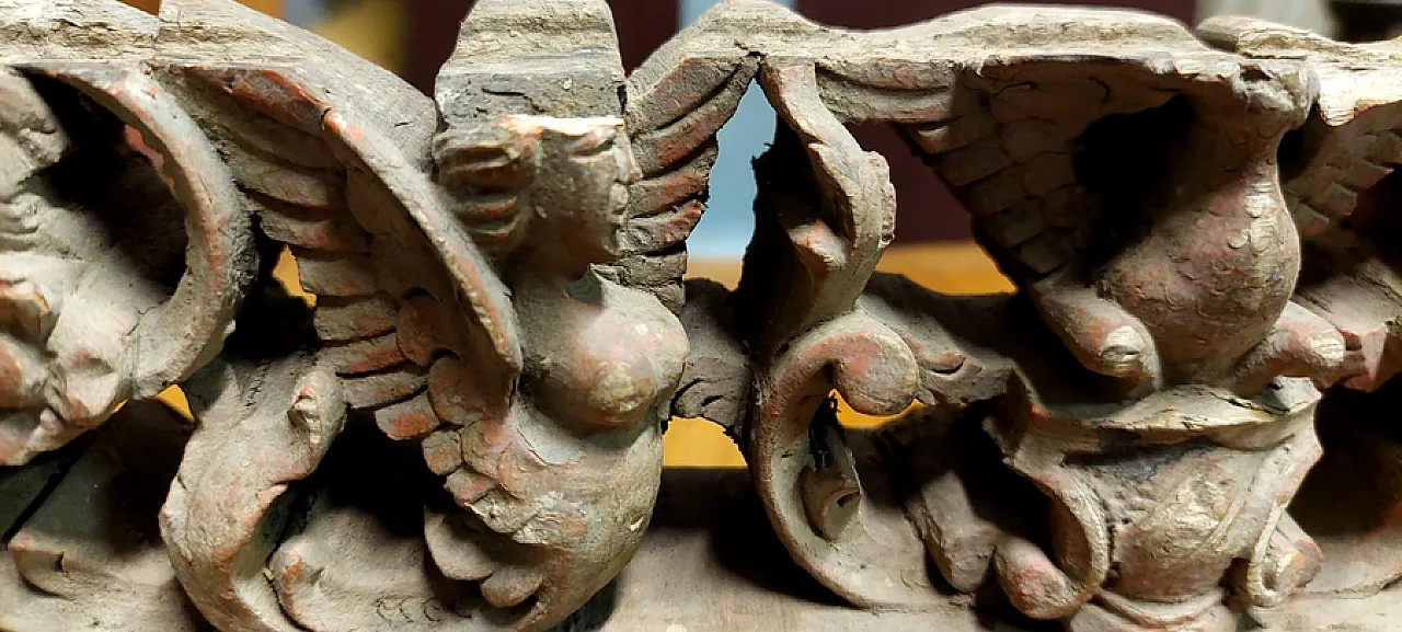 Fragment of a Sicilian cart in carved wood, 19th century 5