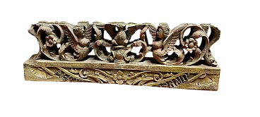 Fragment of a Sicilian cart in carved wood, 19th century