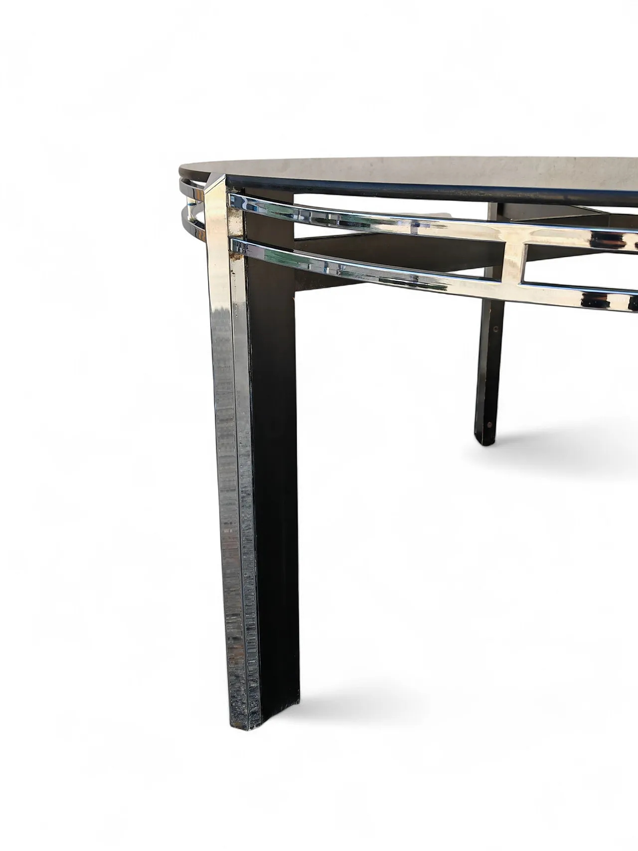 Mid Century dining set with table and 6 chairs, 1970s 22