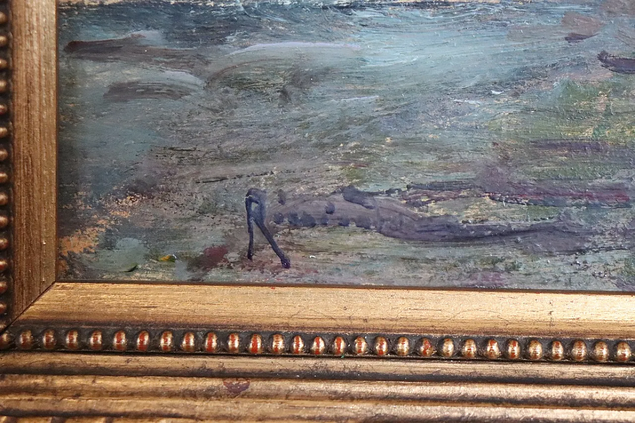 Glimpse of Ischia by Ricciardi, oil on panel, early 1900s 4