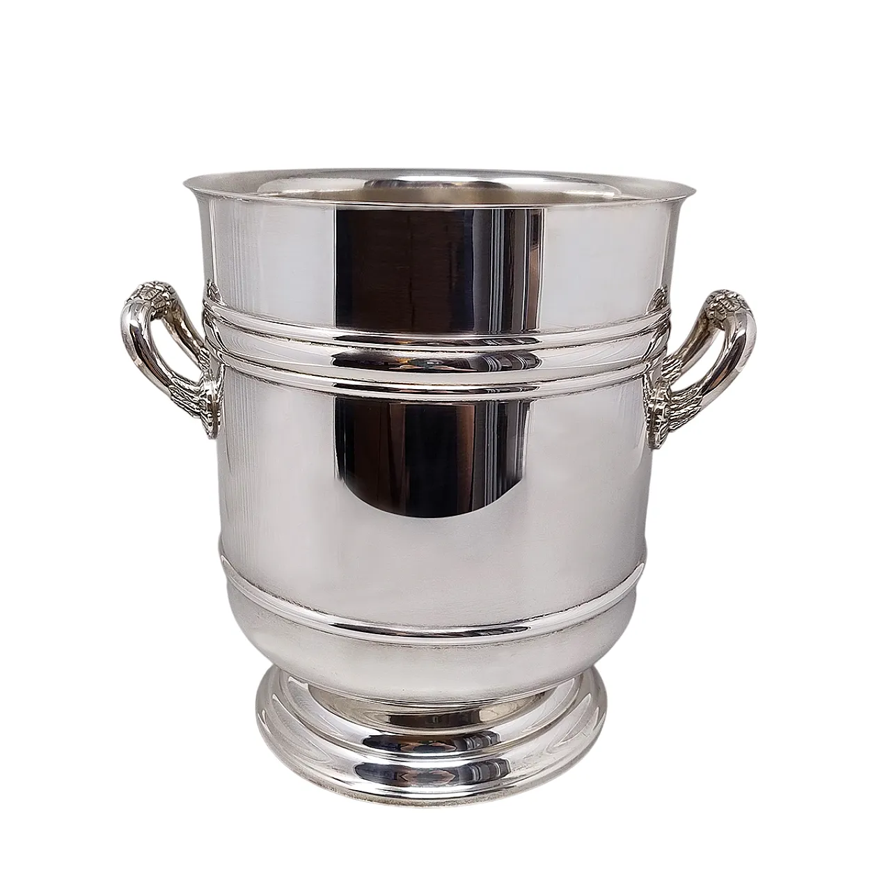 Christofle silver plated ice bucket, 1950s 1