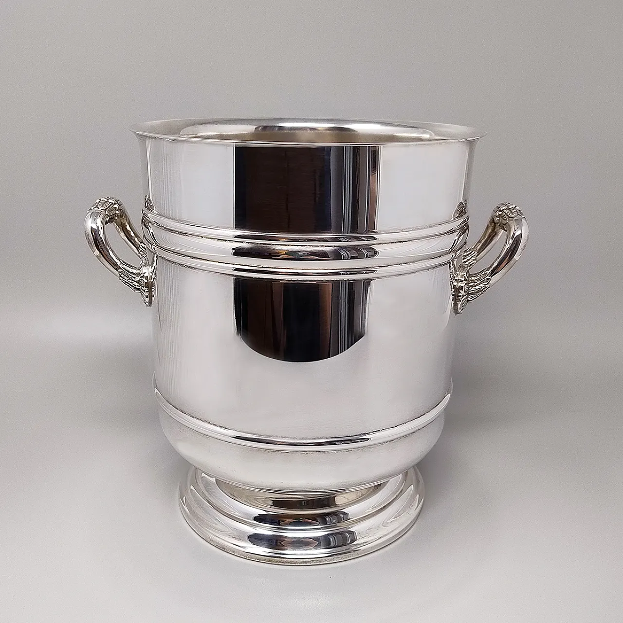 Christofle silver plated ice bucket, 1950s 2