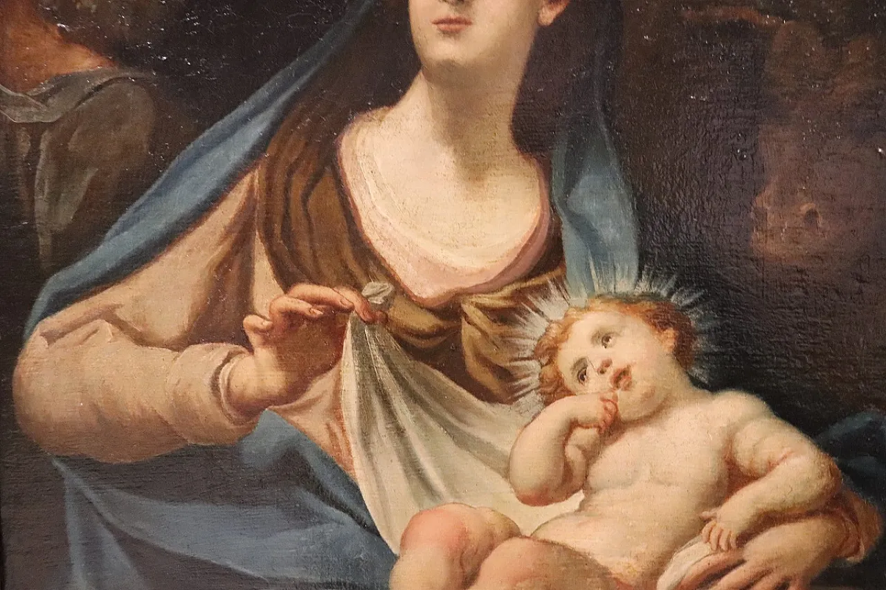 Sacra Famiglia, olio su tela, XVIII secolo 5