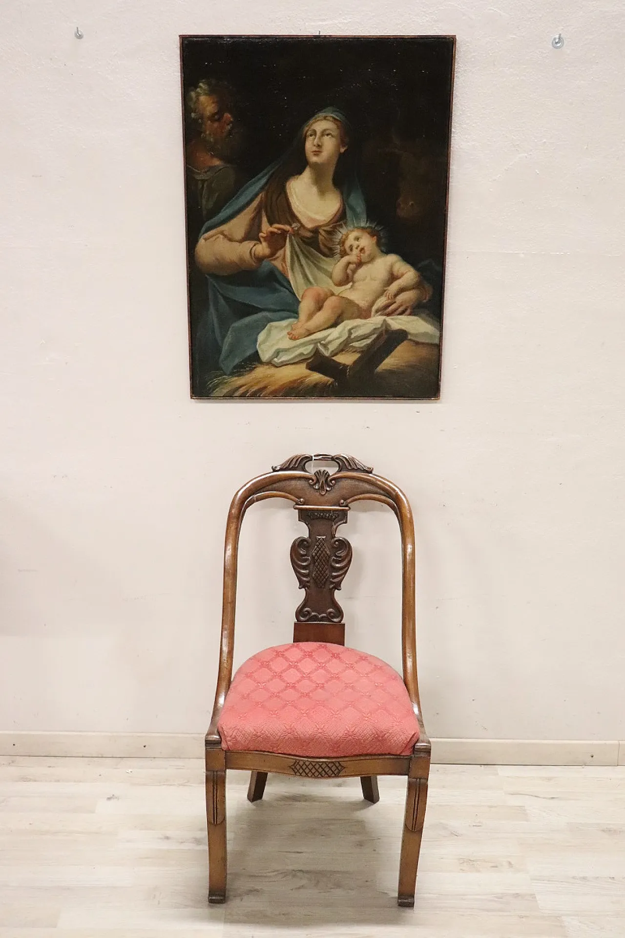 Sacra Famiglia, olio su tela, XVIII secolo 8