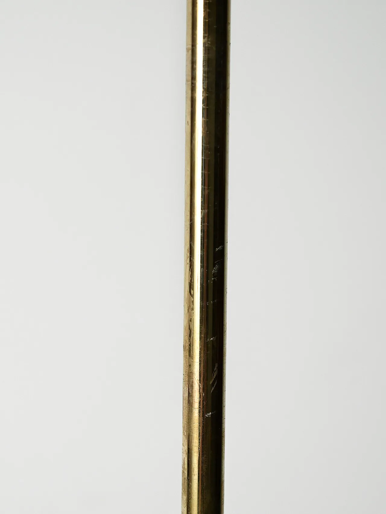 Scandinavian brass floor lamp with two adjustable light points 12