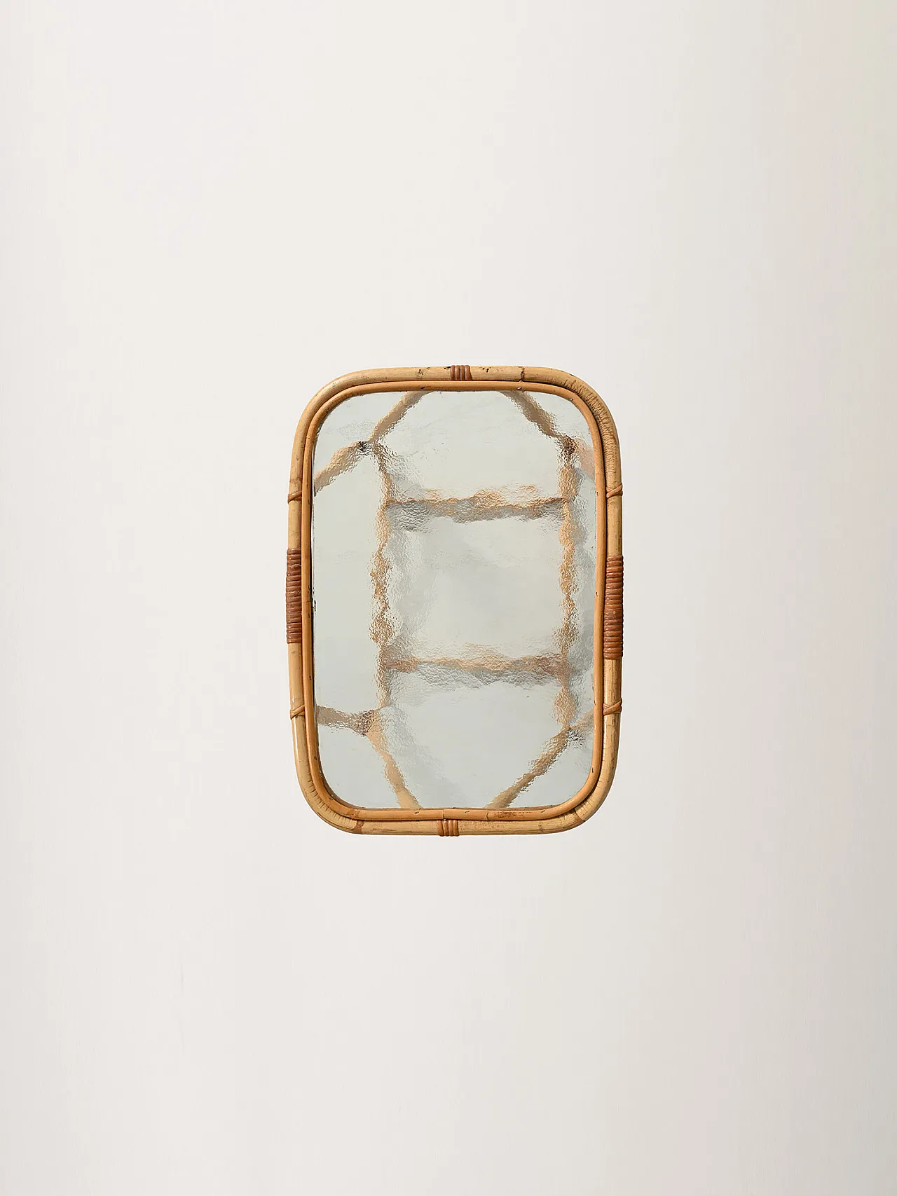 Coffee table in bambù con vetro opaco 8