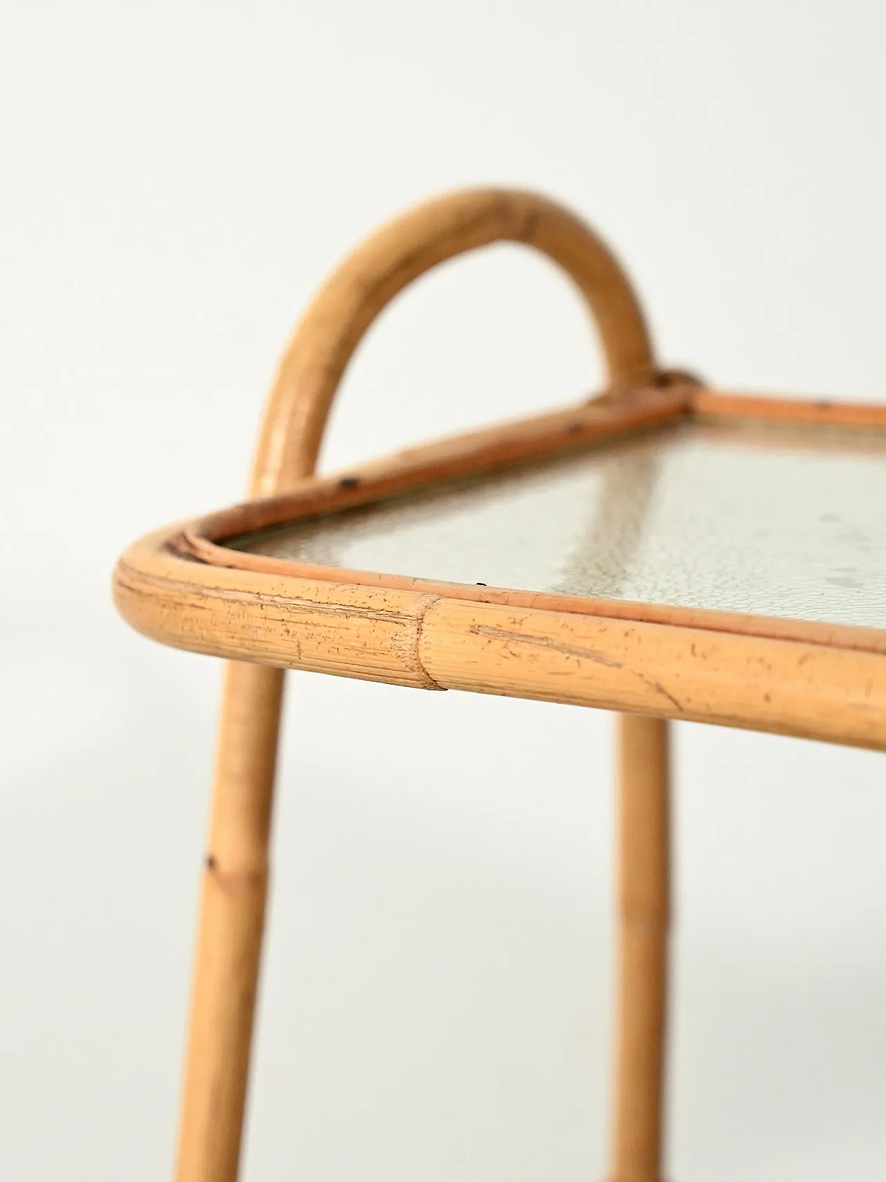 Scandinavian bamboo magazine rack from the 1960s 5