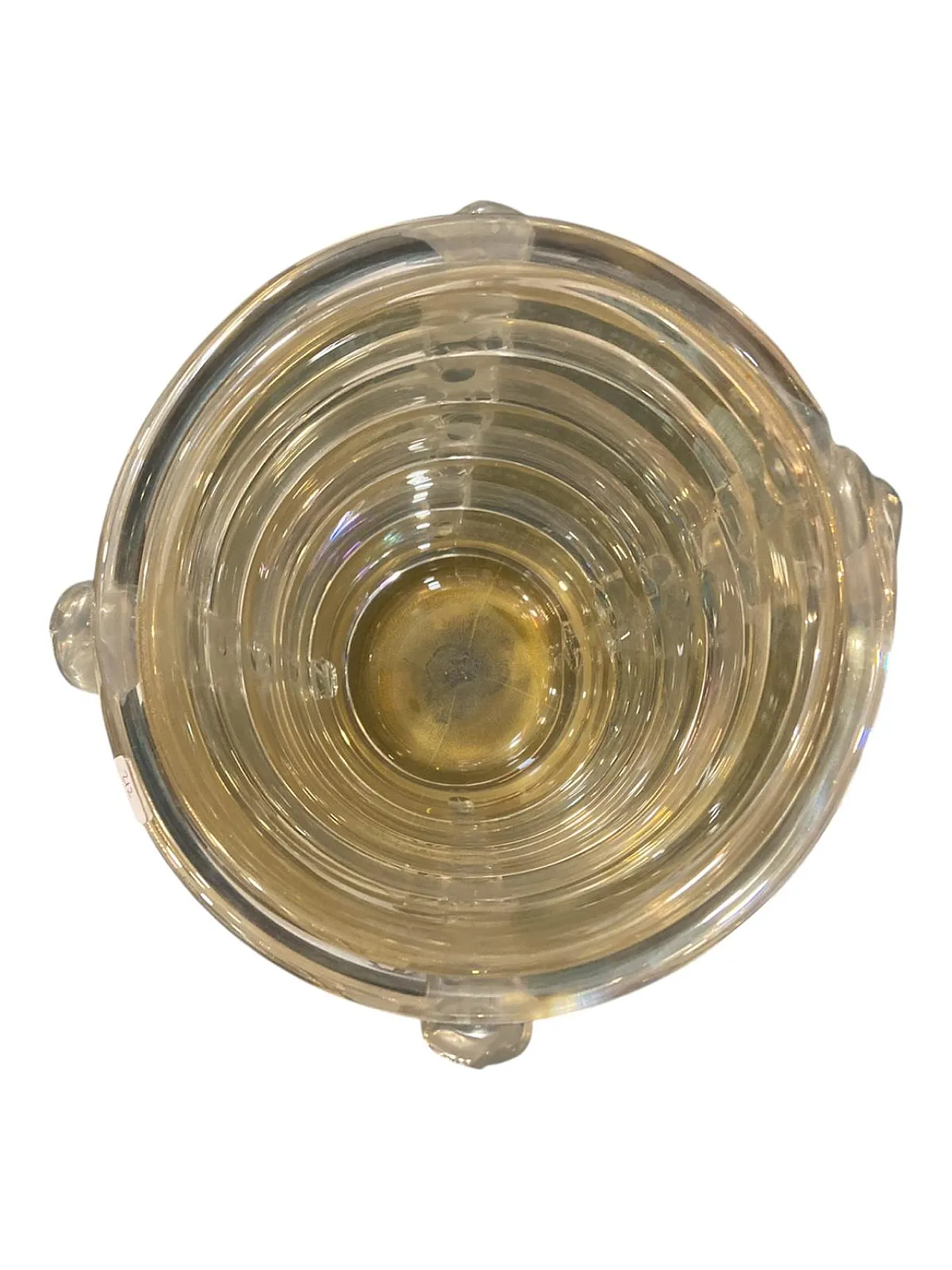 Murano glass vase with pure gold by Costantini, 1990s 2