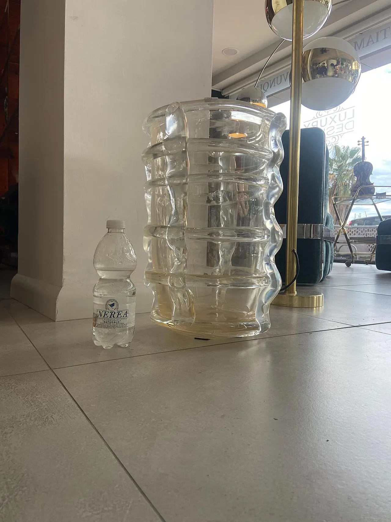 Murano glass vase with pure gold by Costantini, 1990s 6