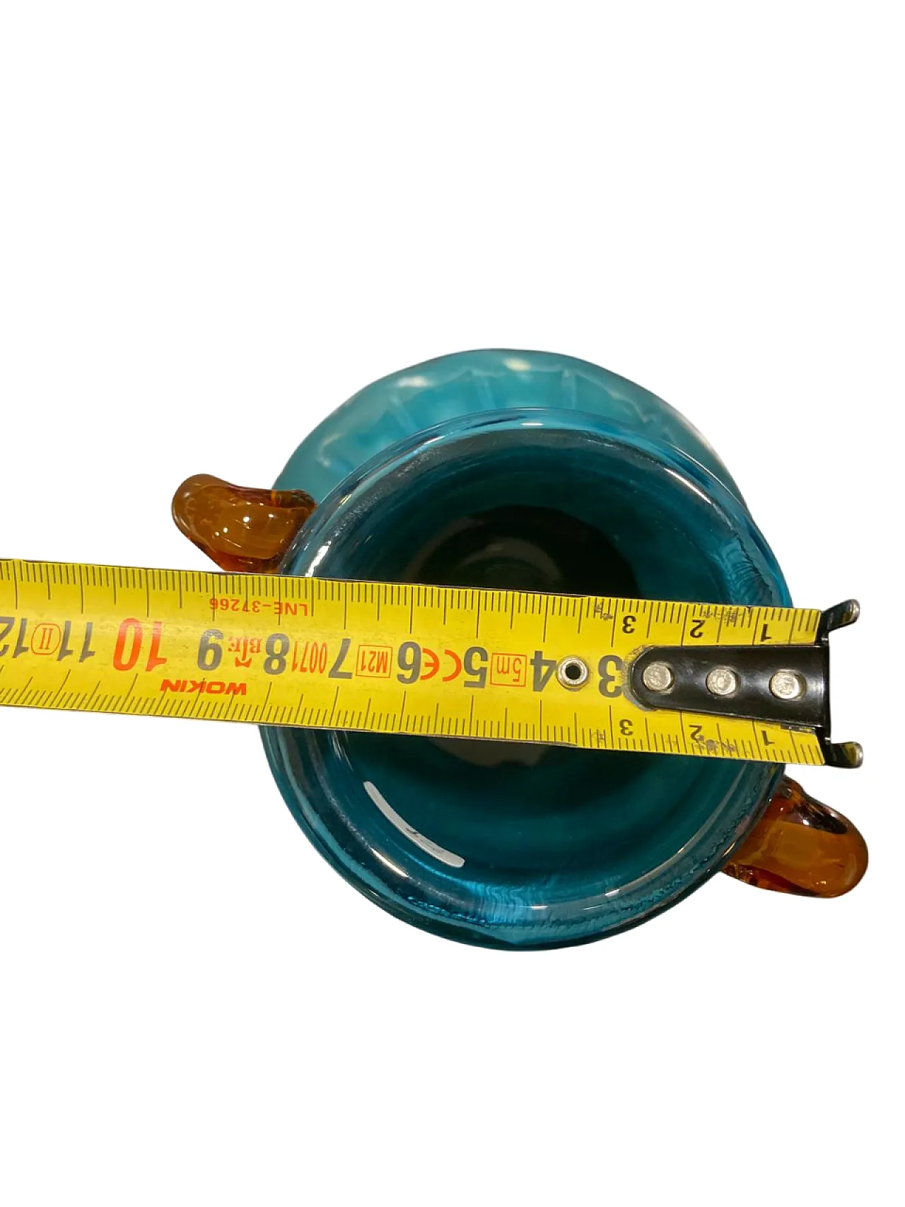 Murano opaline vase, 1990s 4