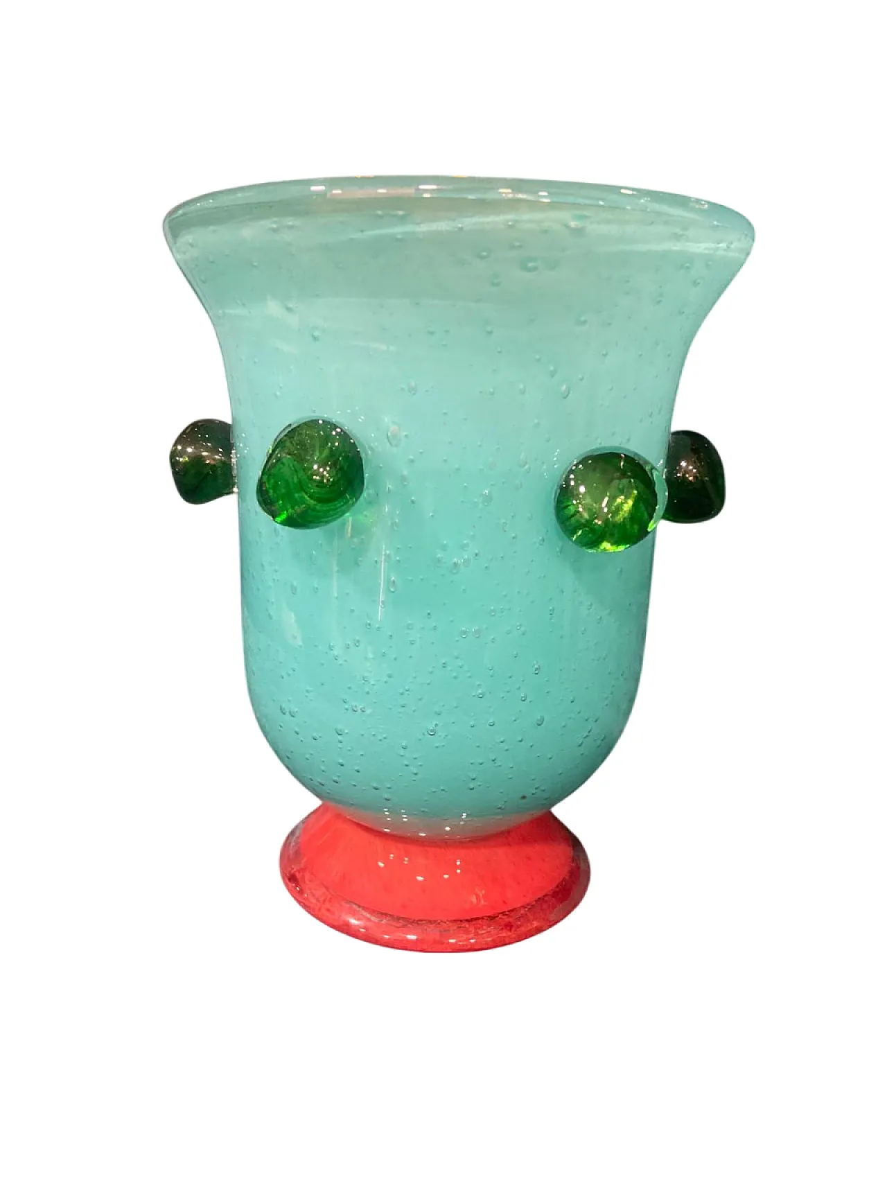 Vaso in opalina di Murano, anni ’90 1