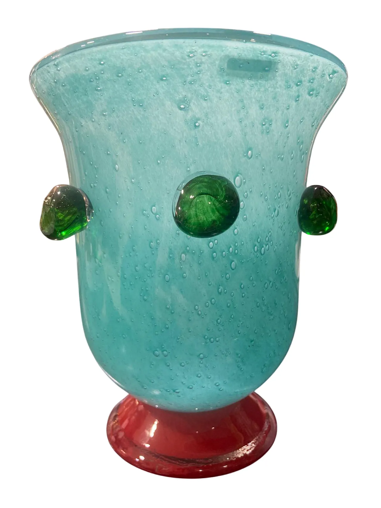 Vaso in opalina di Murano, anni ’90 3
