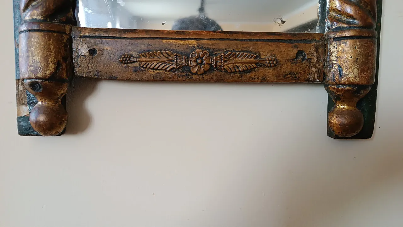 Small mirror Empire in gilded wood painted on glass, 19th century 3
