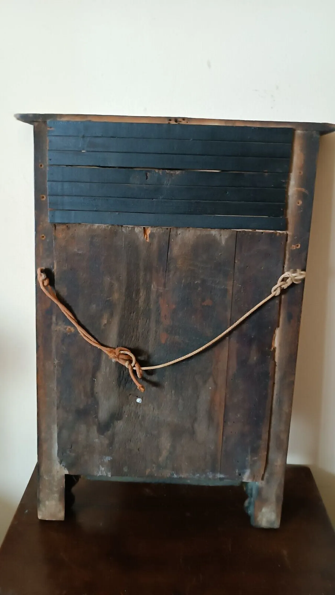 Small mirror Empire in gilded wood painted on glass, 19th century 6