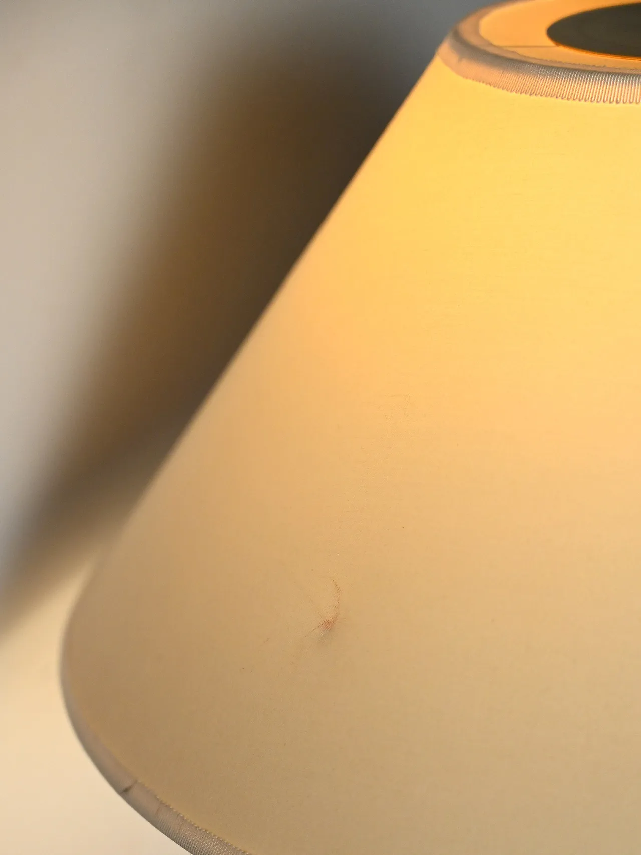 Brass table lamp by Josef Frank, original lampshade 5