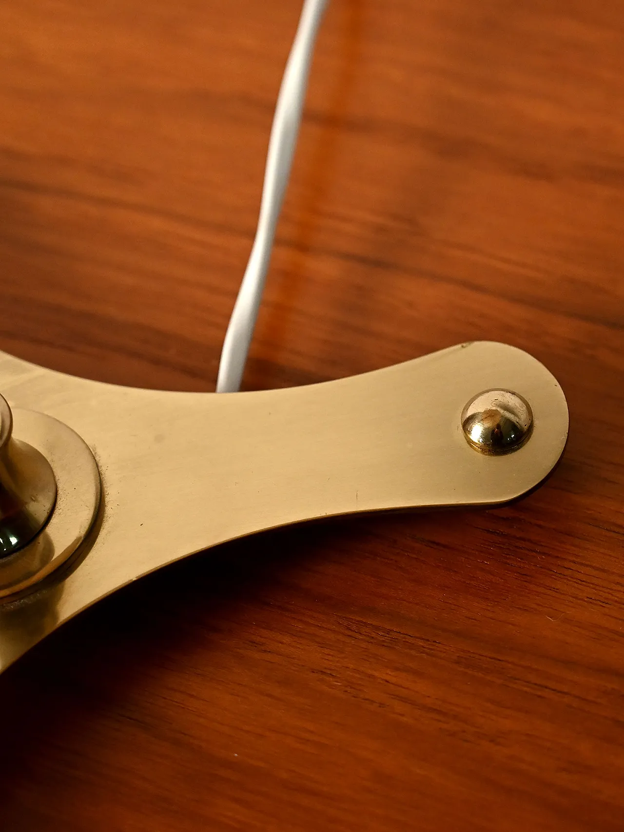 Brass table lamp by Josef Frank, original lampshade 9