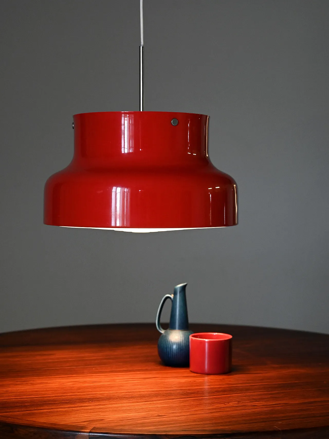 Red "Bumling" pendant lamp by Anders Pehrson 1