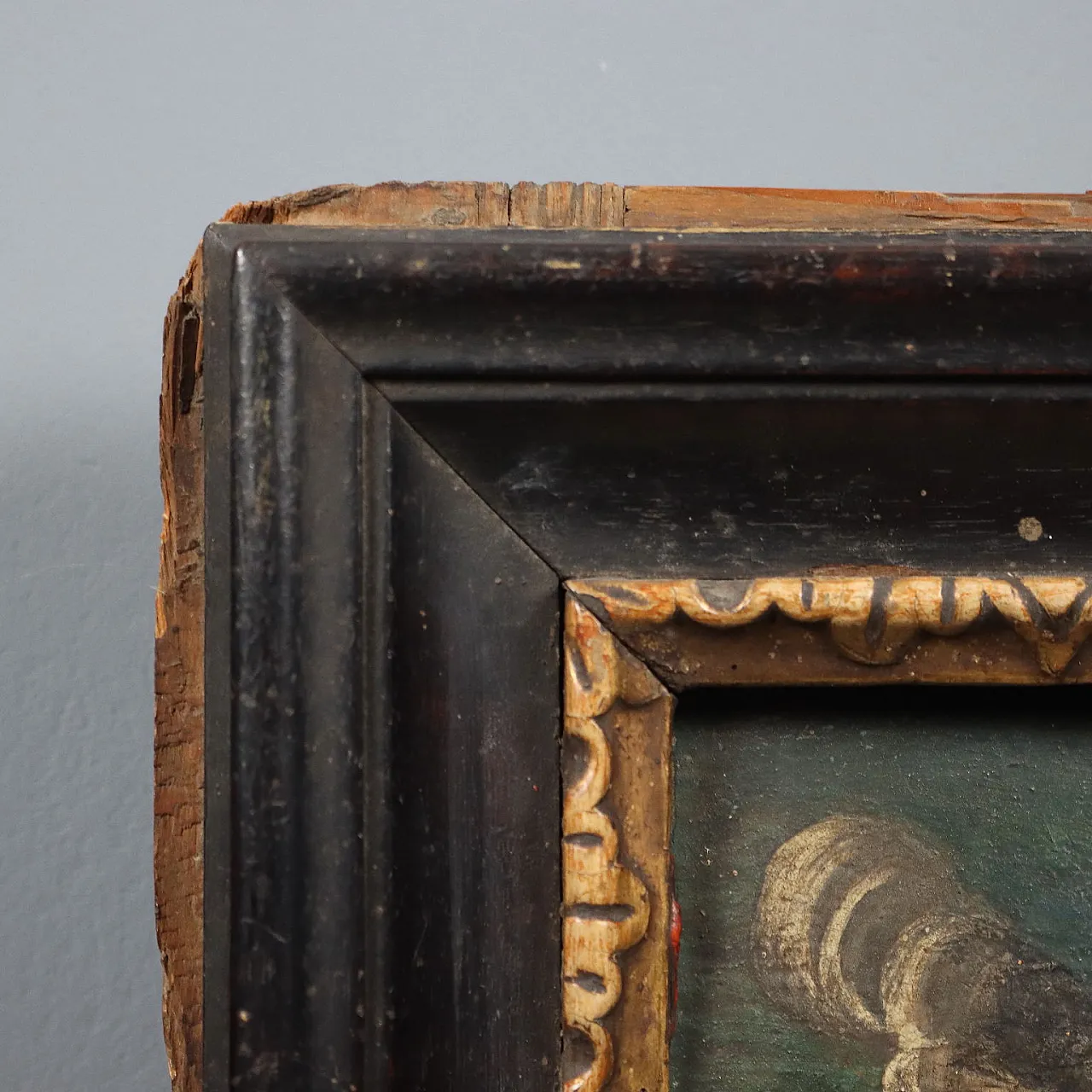 Scena biblica, intarsio in legno, '800 8