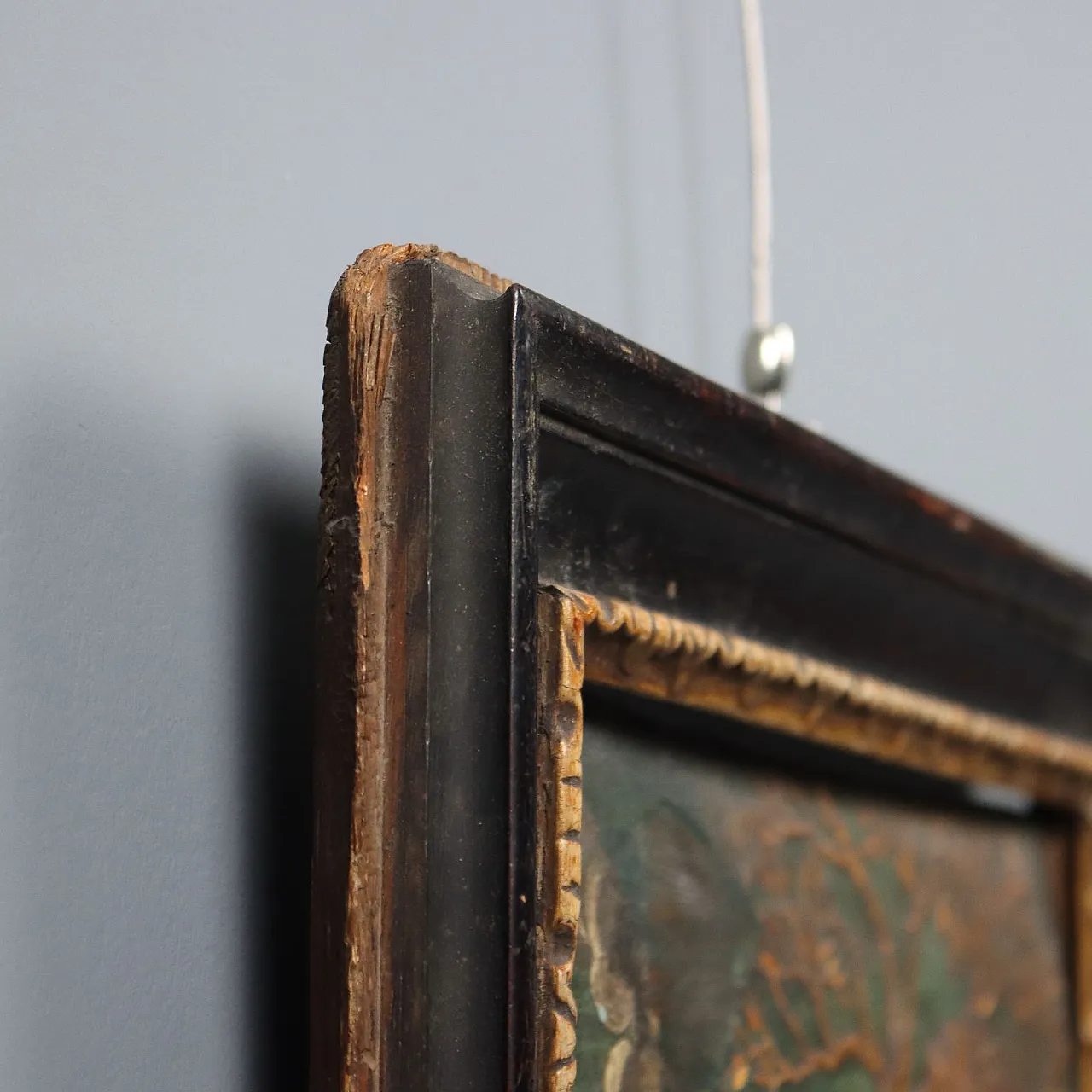 Scena biblica, intarsio in legno, '800 9