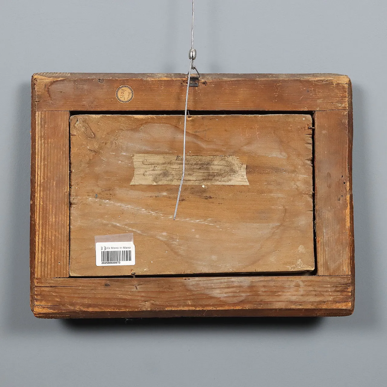 Scena biblica, intarsio in legno, '800 10