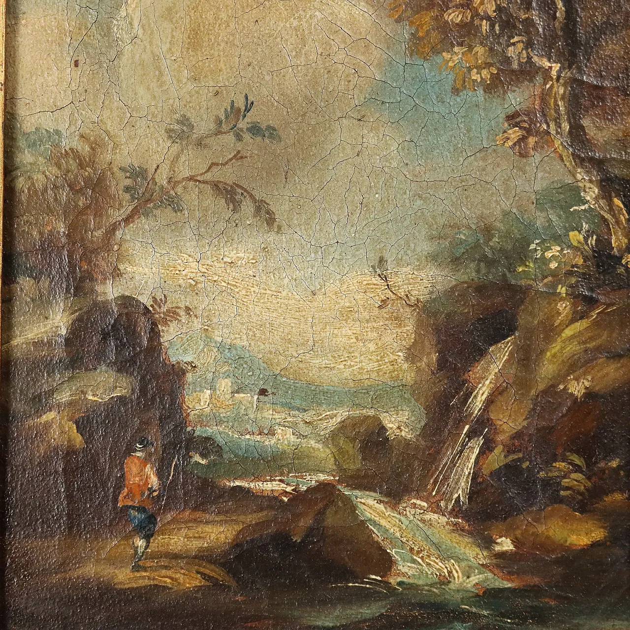 Coppia di paesaggi, olio su tela, '700 3