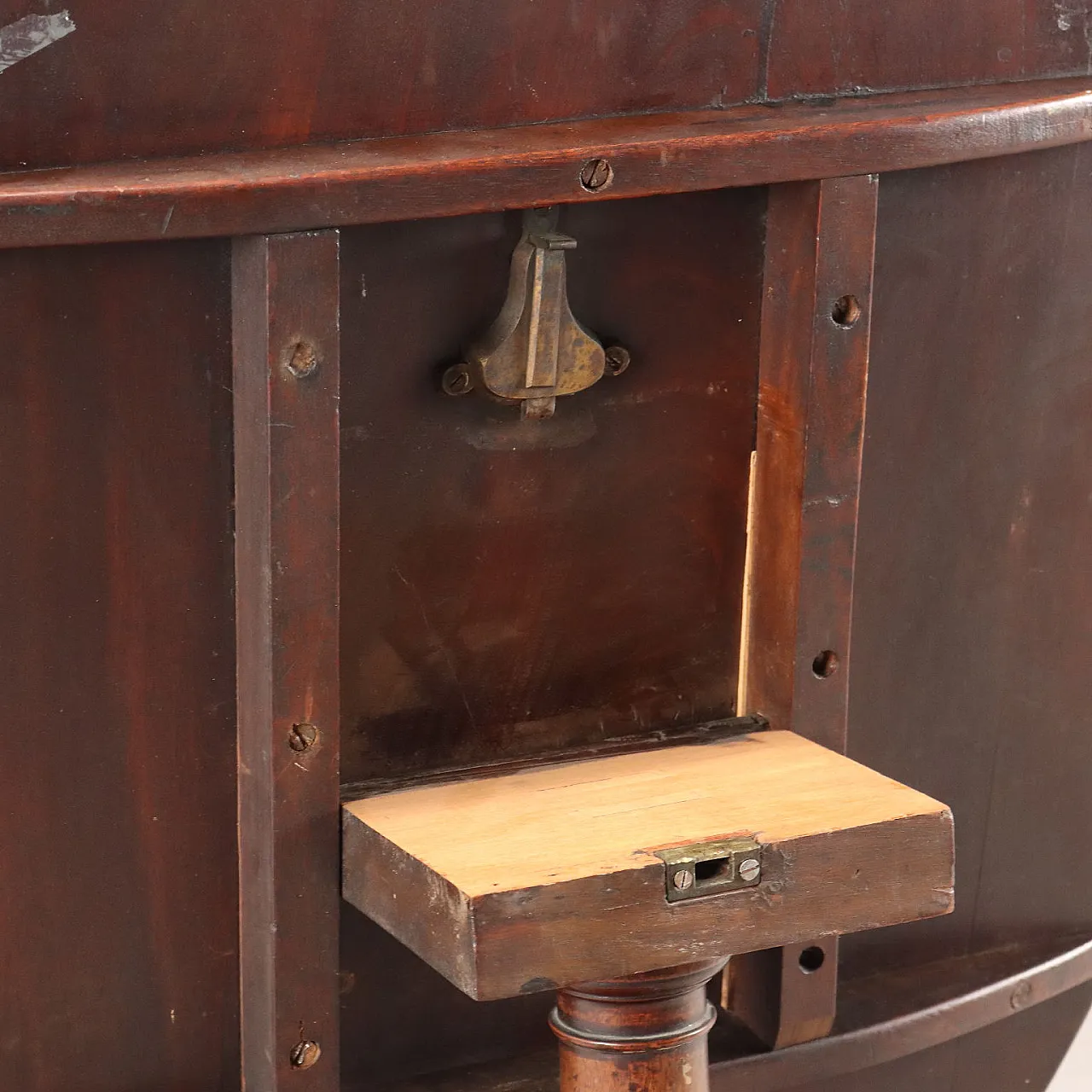 Tavolo a vela in mogano e bronzo, metà '800 6