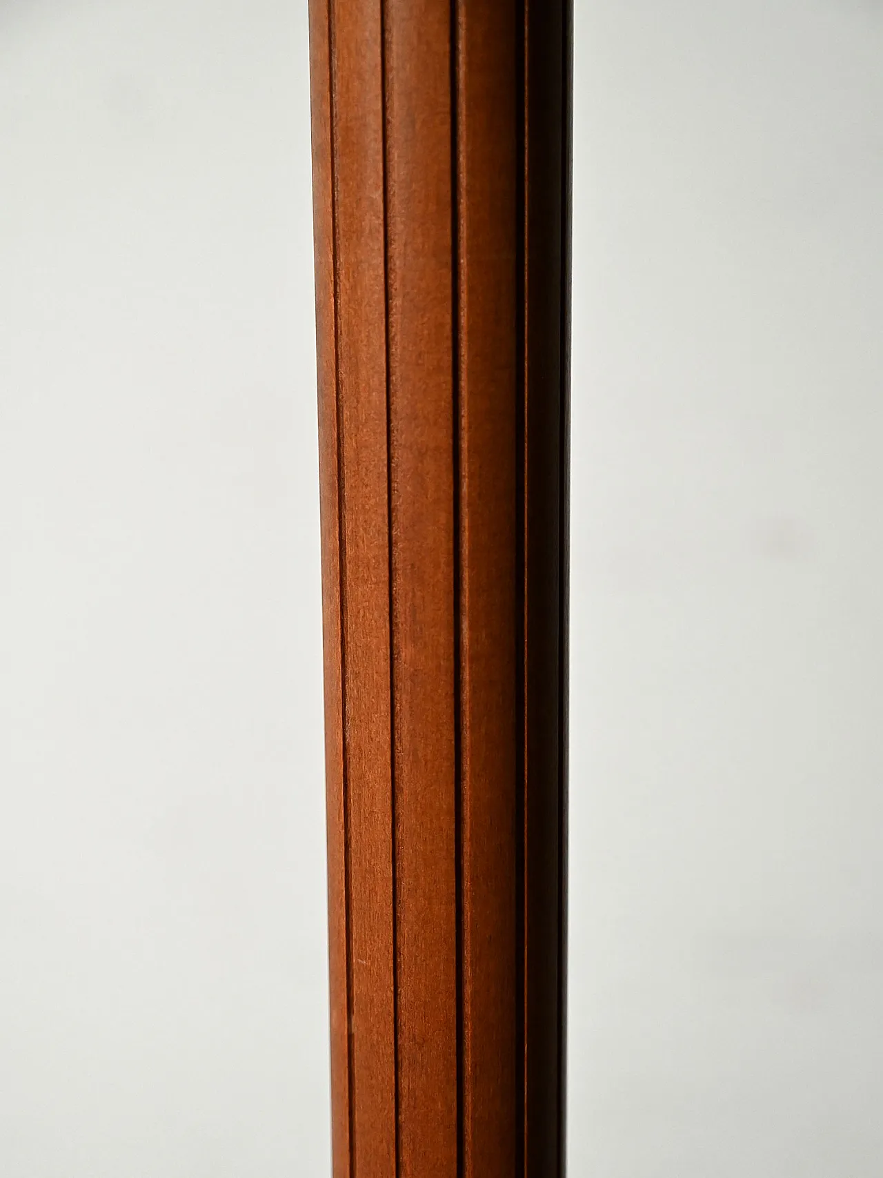 Teak and amber glass floor lamp 6