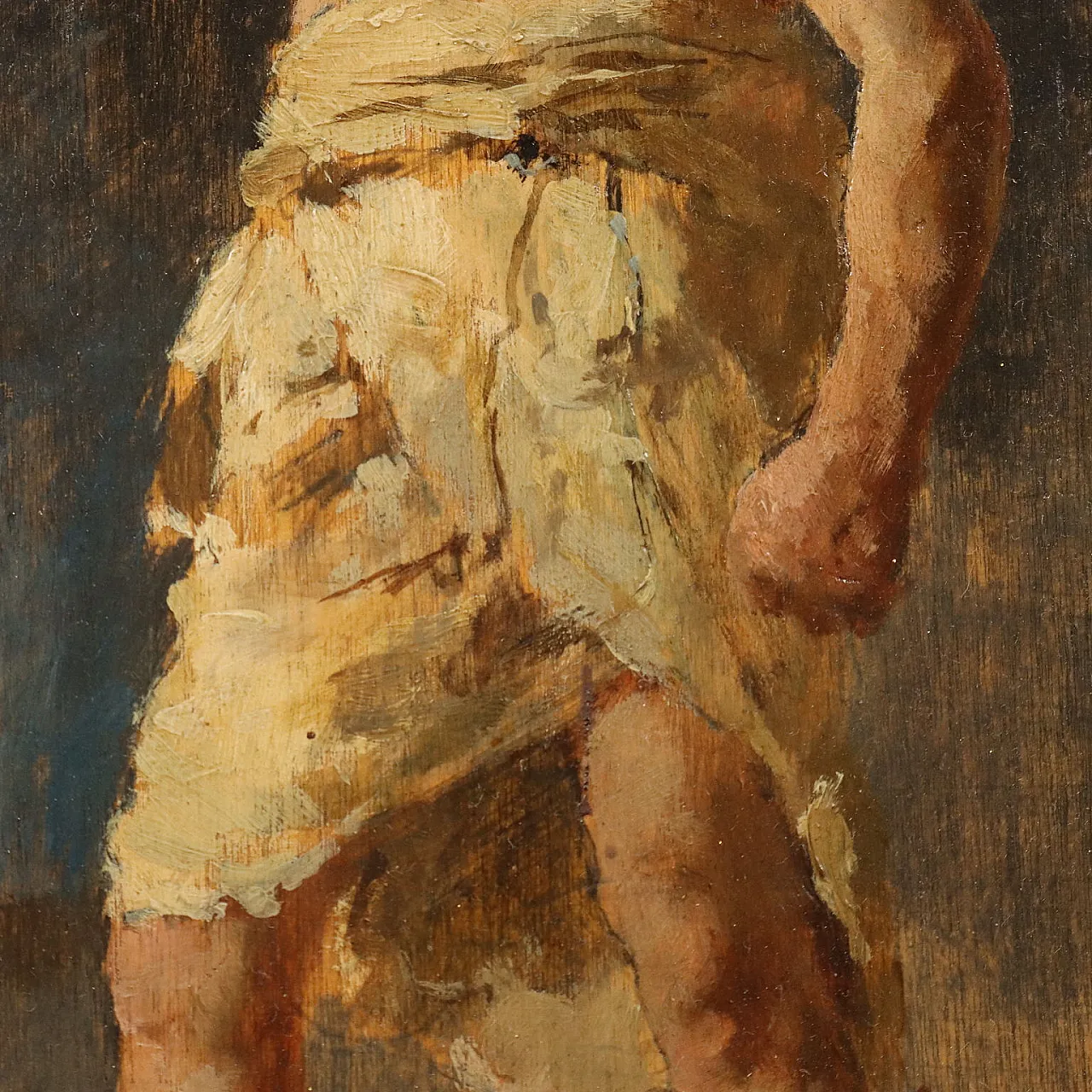 Enrico Fiore, Nudo maschile, olio su tavola, 1876 5
