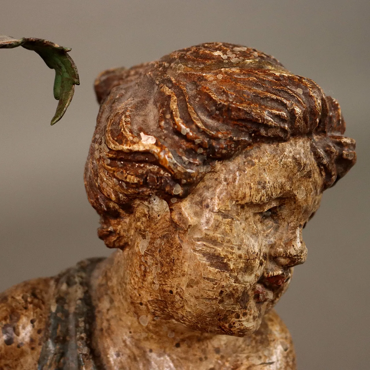 Coppia di lampade scultore in legno dipinto, '900 3