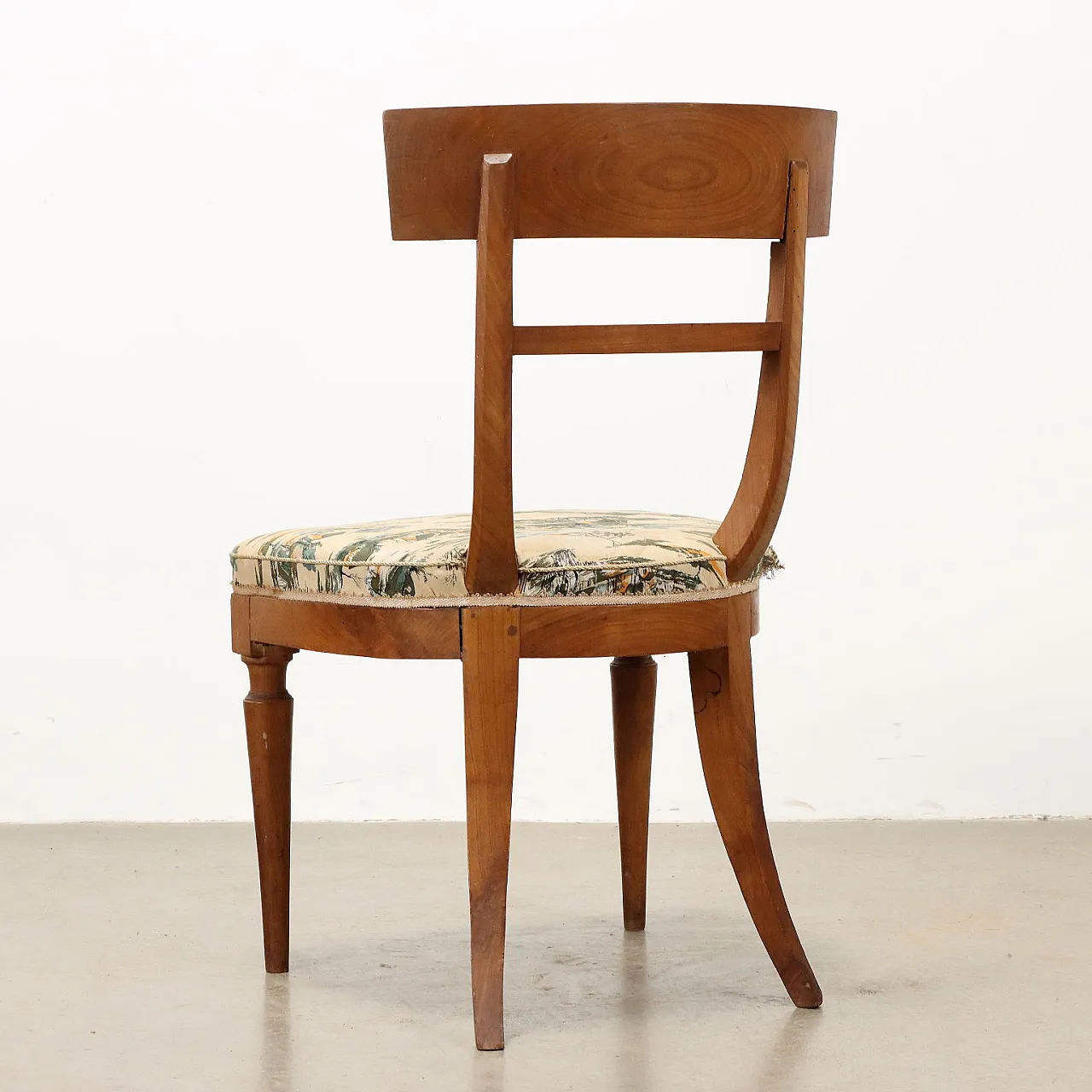 4 Sedie in ciliegio e tessuto, '800 9