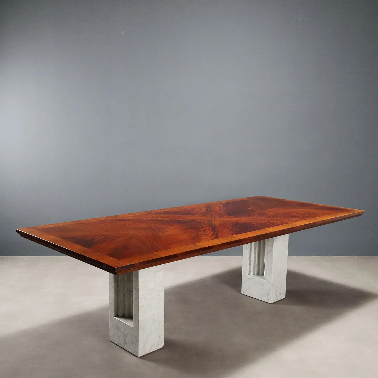 Table with marble legs, 1980s 1