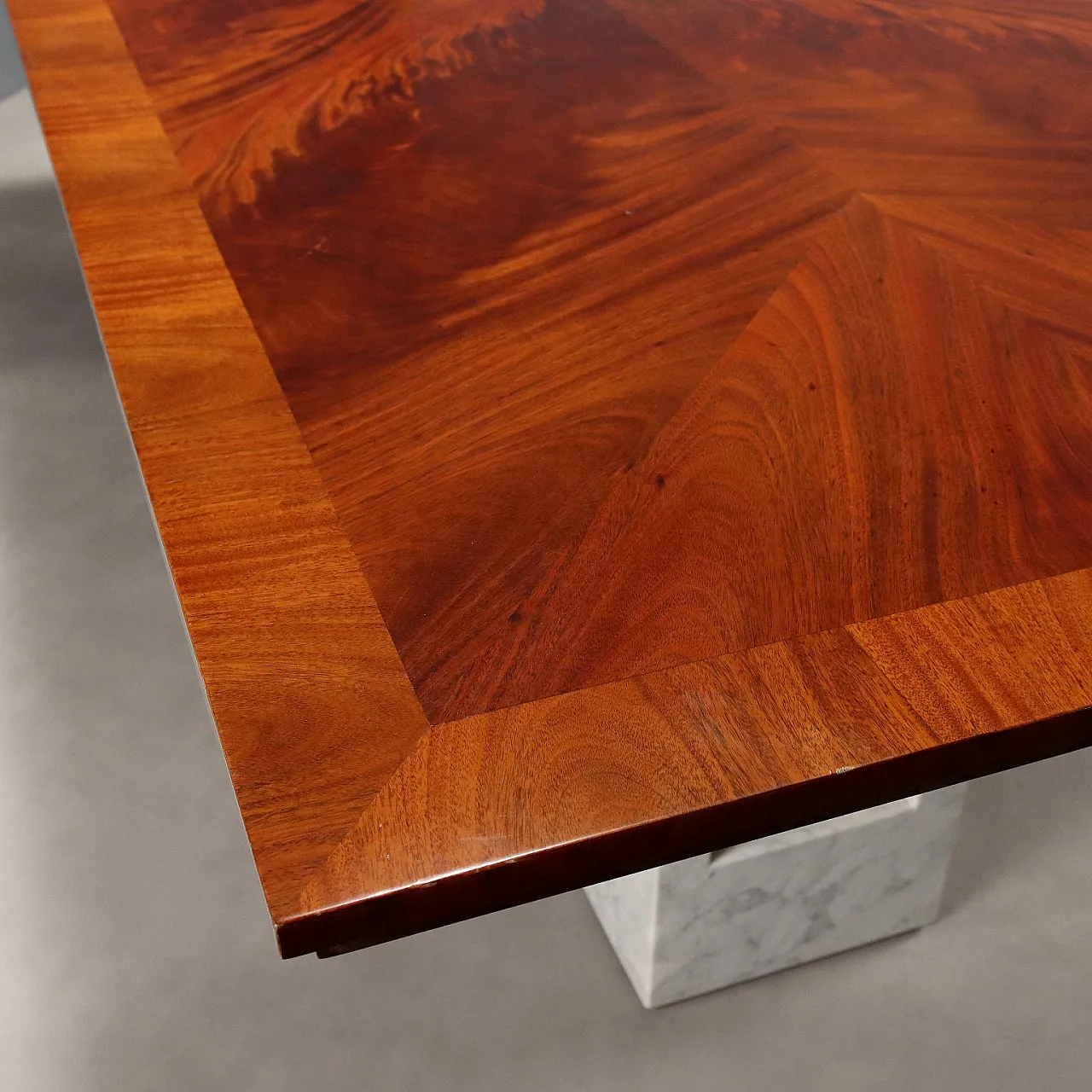 Table with marble legs, 1980s 4