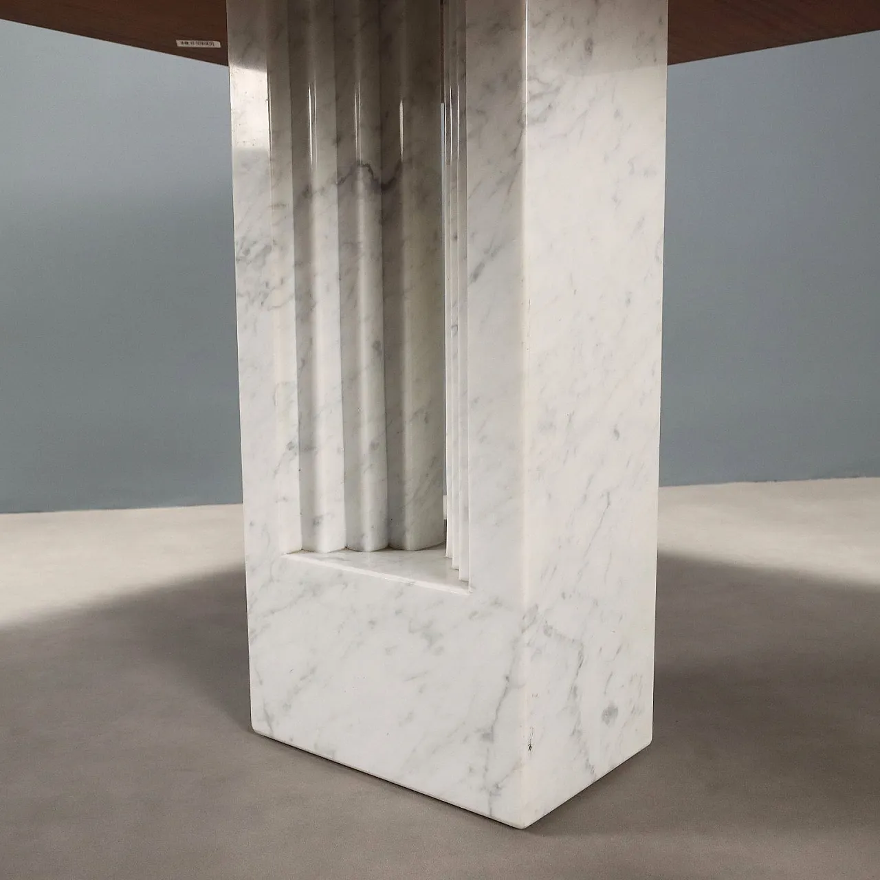 Table with marble legs, 1980s 7