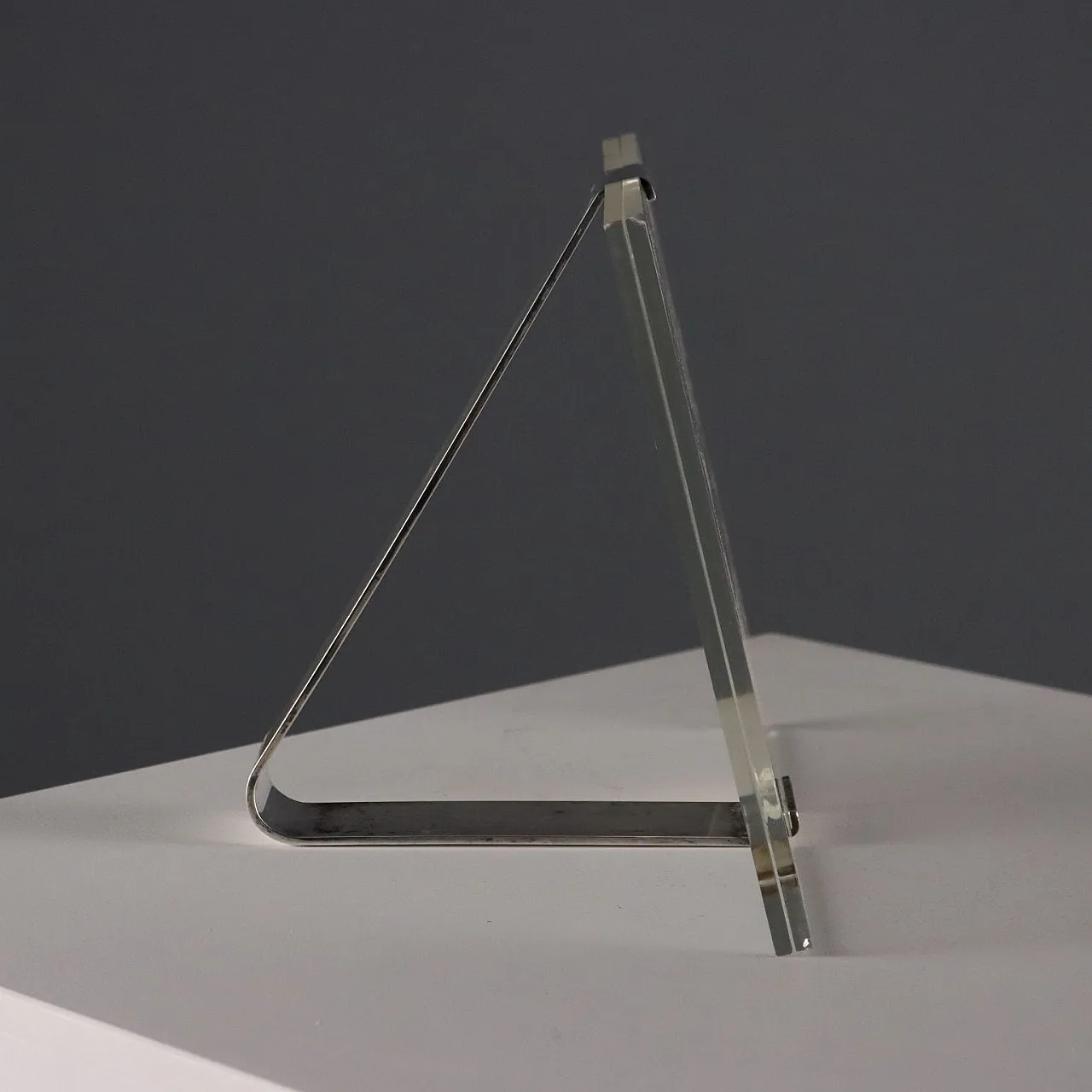 Portafoto da tavolo in metallo argentato di Lino Sabattini, '900 3