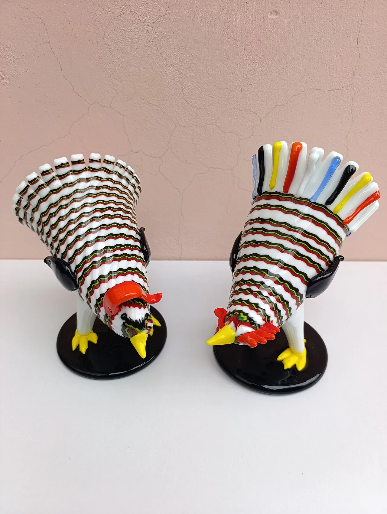 Pair of Fulvio Bianconi sculptures, 60s 1