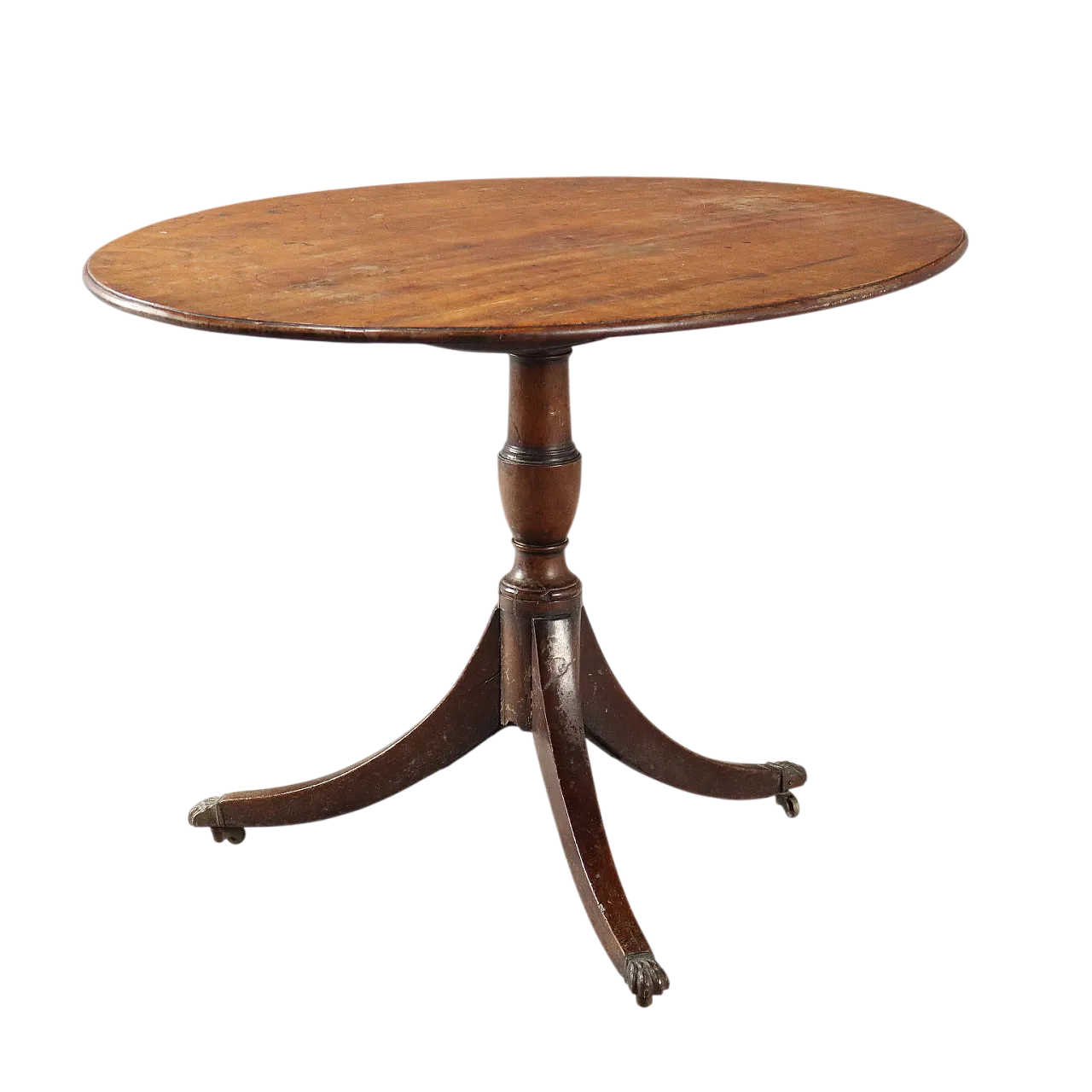 Tavolo a vela in mogano e bronzo, metà '800 11