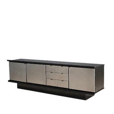 Credenza in legno laccato e alluminio, '900