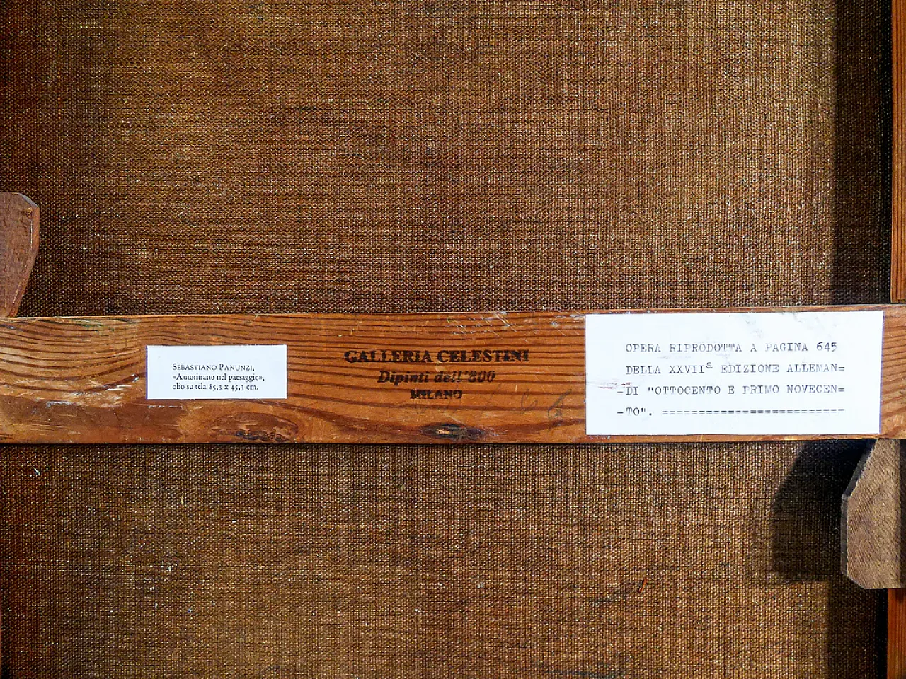 Self-portrait in the landscape by Sebastiano Panunzi, 19th century 10